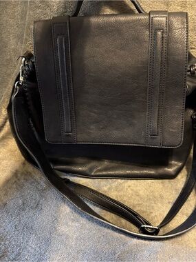 ANTIK KRAFT Black Shoulder Bag / Backpack